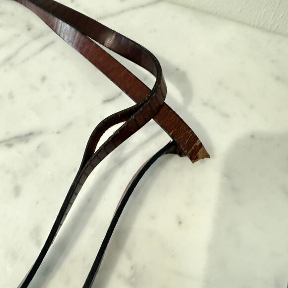 Talbots Italian Woven Straw Tote Bag w/ Leather Trim Made in Italy - Picture 7 of 10